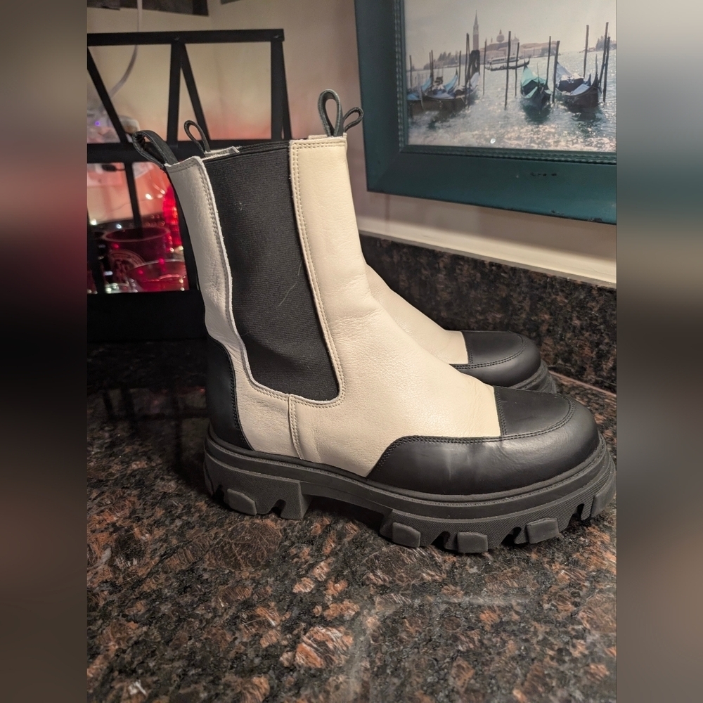 White Bianco BIAGINNY CHELSEA BOOTS size 40 - Picture 6 of 12